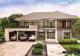 ร บสร างบ าน gemini grand ร บสร างบ าน ขนาดท ด น 25 00 x 16 50 ตร ม นอน น ำ จอดรถ 4 4 3 พ ท ใช สอย 396 ภายนอกบ าน แบบบ านภายนอก สร างบ าน