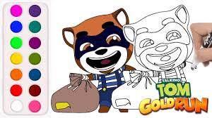 And write in the coment ,my talking tom, and you may be lucky to get this talking tom teddy bear. How To Draw And Color Talking Tom Gold Run Raccoon Tomgoldrun Raccoon Youtube