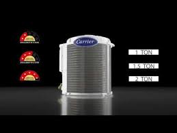 All carrier ac units in the table below were factored with the most common home central ac size of 2.5 tons of cooling. Cyclojet Carrier Launched New Design Of Outdoor Air Conditioner 2017 Youtube