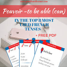 How To Conjugate French Verbs Pouvoir To Be Able Can
