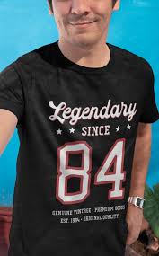 Birthday Gift For 35 Year Old Man 36th Birthday Gift T Shirt Legendary Since 1984 35th Birthday Gifts 36 Birthday Gifts 35th Birthday