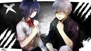 At school, she finds herself laying her eyes upon a certain boy with light brown hair and eyes of the same color. 586738 1920x1080 Grey Eyes Tokyo Ghoul Eye Patch Girl Bow Clothing Anime White Hair Tokyo Ghoul Re Blue Eyes Ken Kaneki Touka Kirishima Boy Short Hair Purple Hair Wallpaper Png Mocah Hd