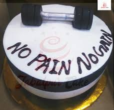 No Pain No Gain Cake For Gym Lovers Cake For Him Jabalpurcakedelivery