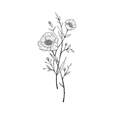 Wildflowers Wildflower Tattoo Simple Flower Tattoo Doodle Tattoo