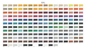 Complete Ral Color Chart Related Keywords Ral Black Brown