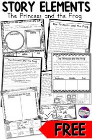 Teaching Story Elements And A Princess And The Frog Freebie In 2020 Teaching Story Elements Third Grade Reading Activities Story Elements