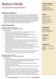 Personal bankers help clients manage their money in order to balance their rates of risk and return. Personal Banker Resume Samples Qwikresume