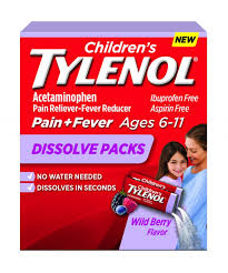 Children S Tylenol Dissolve Packs