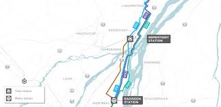 Detailed map mascouche, streets, avenue, public places, business. Deux Montagnes And Mascouche Lines Rem