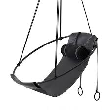 Discover savings on hanging chair black & more. Sling Hanging Swing Chair Genuine Black Leather 21st Century Modern For Sale At 1stdibs