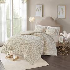 Madison Park Virginia 3 Piece Taupe