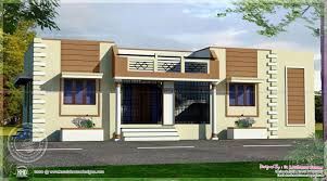 Elevation of the house identifies the lifestyle of the people living… Indian Style Simple Single Floor House Front Design House Storey