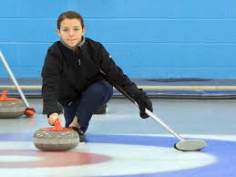 Curling is a sport in which players slide stones on a sheet of ice toward a target area which is segmented into four concentric circles. Curling