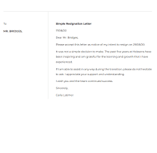 Resignation Letter For Electrical Engineer Resignation Letter