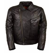 Milwaukee Side Buckle Mens Cowhide Leather Touring Motorcycle Jacket With Adustable Side Buckles Touring S Leather Motorcycle Jacket Motorcycle Jacket Jackets