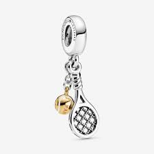 A wide variety of tennis ball charm options are available to you, such as main stone, jewelry main material, and pendants or charms type. Tennis Racket Ball Dangle Charm Two Tone Pandora Us