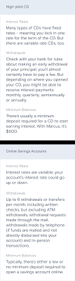 The annual percentage yield (apy) disclosed on your deposit receipt or on the maturity notice assumes interest will remain on deposit until maturity. Guide To Cds Marcus By Goldman Sachs