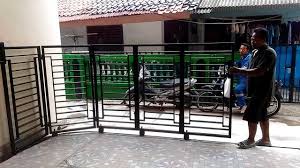 Video Pagar Lipat Solusi Buat Lahan Garasi Sempit Garasi Pagar Desain Rumah Mungil