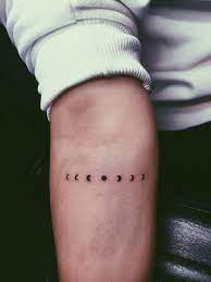 Phases Of The Moon Discreet Places To Get Tattoos Most Attractive Places For Tattoos Best Place To Get A T Simple Arm Tattoos Symbolic Tattoos Luck Tattoo