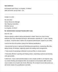 Trained 10+ new associates on preparing offers and developing financial projections Free 9 Cover Letter For Administrative Assistant Samples In Ms Word Pdf