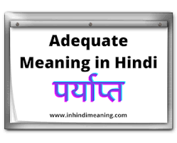 Adequate Meaning In Hindi 14 Best Sentence And Synonyms