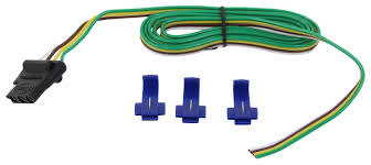 Have you ever used a trailer hitch wire harness kit that cause your taillight flashing because of poor contact? Curt Vehicle Wiring Harness With 4 Pole Flat Trailer Connector 60 Wire Lead Curt Wiring C58044