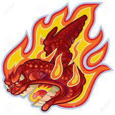 Maybe you would like to learn more about one of these? Vector Cartoon Clip Art Illustration Of An Angry Buffalo Or Hot Chicken Wing On Fire Or In Flames With A Screaming Anthropomorphic Face Royalty Free Cliparts Vectors And Stock Illustration Image 51168643