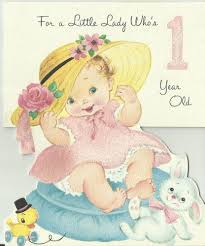 Birthday Wishes For 1 Year Old Baby Pin On Vintage Birthday Greeting Cards