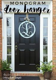 Monogram Door Hanger Wreath Door Wreath Hanger Monogram Door Hanger Front Door Monogram