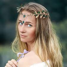 Circlet Headpiece MOSTORY Handmade Raw Crystal Headband Moon Crown Blue  Rhinestone Headpiece Elf Tiara Elven Circlet For Women Witch Renaissance  Christmas Halloween Renaissance Fairy Costume Women