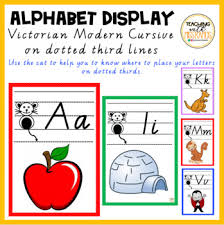Our classroom alphabet posters are quick to print and fun to display. Cursive Alphabet Display Worksheets Teaching Resources Tpt