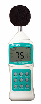 EXTECH sound level meter, carrying case, microphone ...