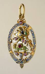 Lesser George Of The Order Of The Garter 1628 1629 Made For William Compton 1st Earl Of Northampton Rev Medieval Jewelry Antique Jewelry Royal Jewelry