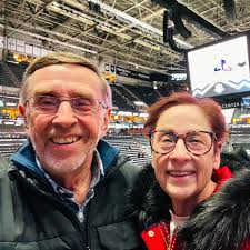 Just one displaced and one visiting Canadian hanging out at the hockey  game. My older brother L.W is my only sibling and is the invisible, but  irreplaceable force behind dealing with all