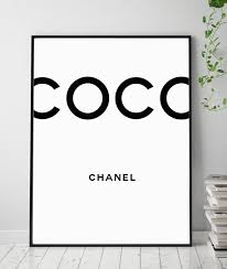 The great collection of coco chanel logo wallpaper for desktop, laptop and mobiles. Chanel Print Chanel Fashion Art Chanel Logo Poster Chanel Etsy