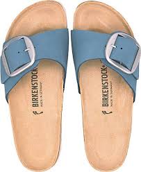 Das beliebte birkenstock modell madrid hat ein update erhalten: Birkenstock Pantolette Madrid Big Buckle Blau Gortz 31073302
