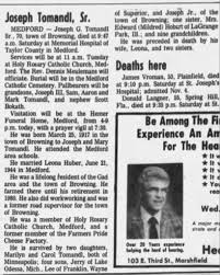 Joseph Tomandl Sr Obituary (Aged 70)