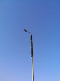 Vertical Solar Powered Streetlight Pole Solar Street Light Street Light Solar Powered Street Lights