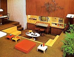 This west linn 1970's split level home received a complete exterior and interior remodel. Media Pit 1970s Interior Design 70s Interior Sunken Living Room
