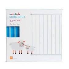 Munchkin Sure Shut Push To Close Hardware Baby Gate Adjusts From 30 To 32 Wide White Bctrades