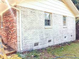 Limewash brick fireplace with romabio avorio white. Before And After Of Red Brick Home To Limewashed Brick Home Featuring Romabio Classico L Brick Exterior House Red Brick House Exterior Brick Exterior Makeover