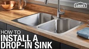 how to install a drop in kitchen sink