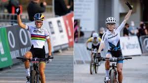 Invincible cette saison, loana lecomte (massi) a survolé la troisième manche de la coupe du élites : Vtt Championnats De France Le Duel Ferrand Prevot Lecomte Est Lance