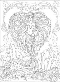 They can be any combinations of colors under the sea. Welcome To Dover Publications Ch Magnificent Mermaids Mermaid Coloring Book Mermaid Coloring Pages Mermaid Coloring