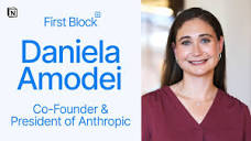 First Block: Interview with Daniela Amodei, Co-Founder & President ...