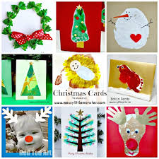 Christmas Card Ideas Messy Little Monster Christmas footprint tree and handprint reindeer wall artart 308_pap. christmas card ideas messy little monster