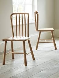 Two Bergen Oak Dining Chairs Natural Dining Chairs Dining Chairs Uk Oak Dining Chairs