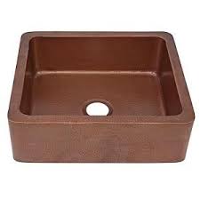 Sinkology Monet Farmhouse Apron Front Handmade Pure Solid Copper 25 In Single Bowl Kitchen Sink In Antique Copper K1a 1209ha Copper Kitchen Sink Copper Farmhouse Sinks Single Bowl Kitchen Sink