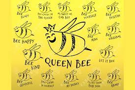Download Bee Quotes Svg Bundle Queen Bee Let It Bee Bee Kind Happy 667454 Cut Files Design Bundles