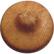 Old Japanese Bamboo Umbrella Hat Japanese Bamboo Bamboo Umbrella Bamboo Art